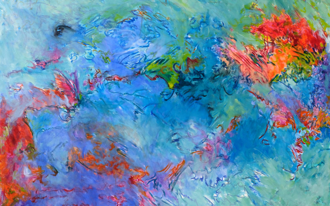 Vibration, 2016 huile sur toile 81 X 65 cm