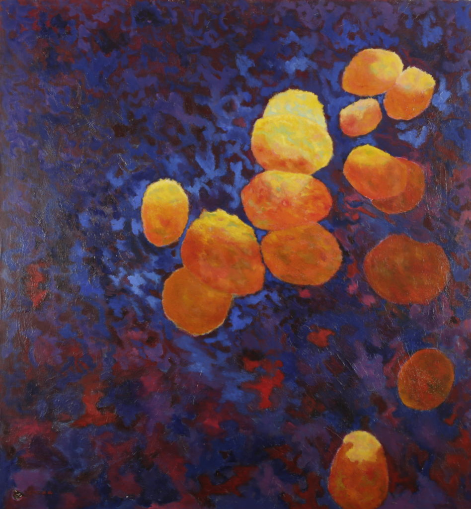 Papillon, 1984, huile sur toile 130 X 130 cm