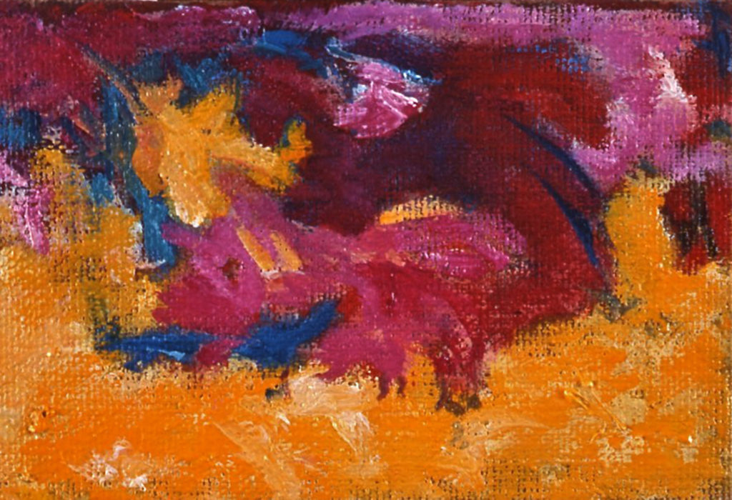 Petite huile 12 X 24 cm