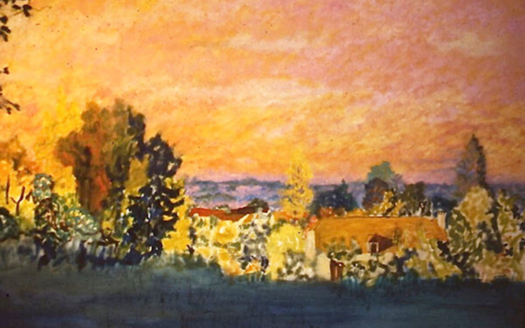ombre et  lumière, huile sur toile 46 X 61 cm