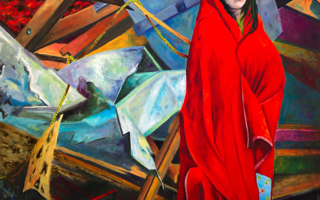 « VENUS de Fukushima », 2018 huile sur toile 162 X 114 cm