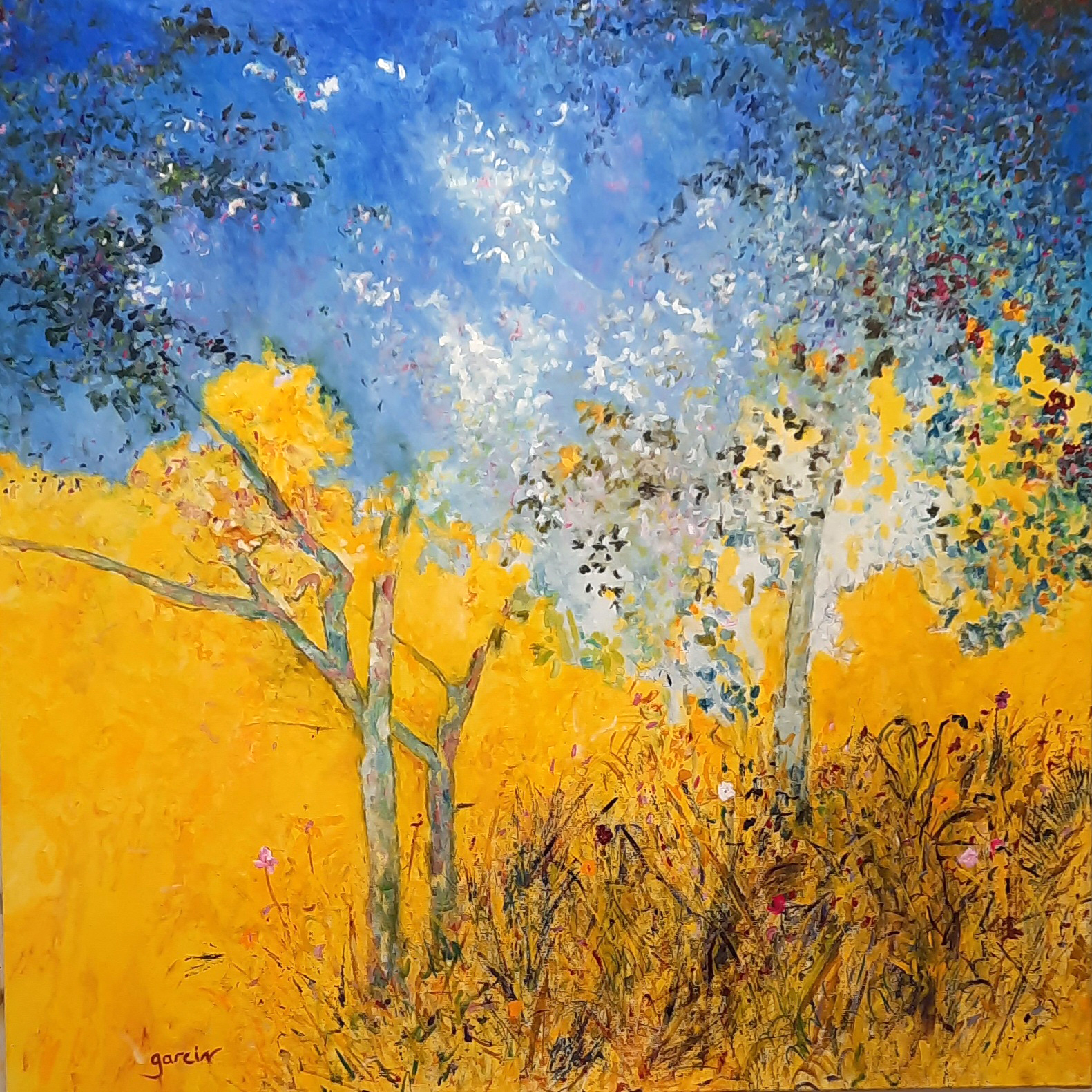 huile sur toile, 100 X 100 cm, 2024