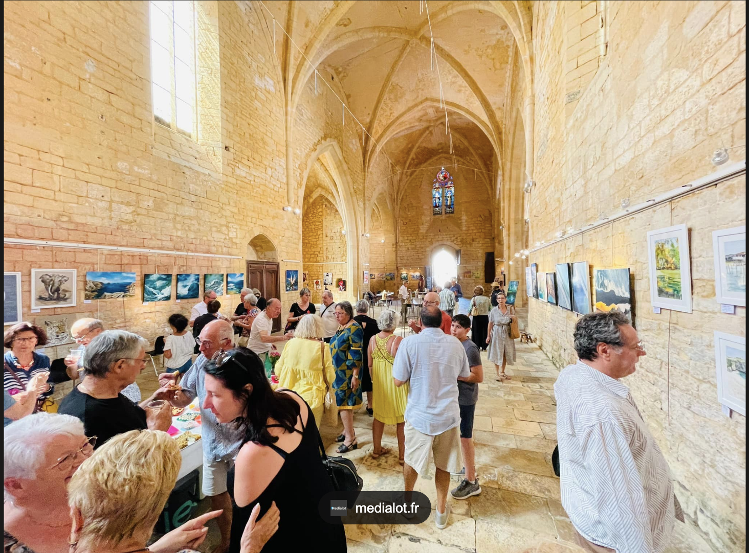 église Notre-Dame des Cordeliers, Gourdon 46300 exposition, église Notre-Dame des Cordeliers Gourdon 46300